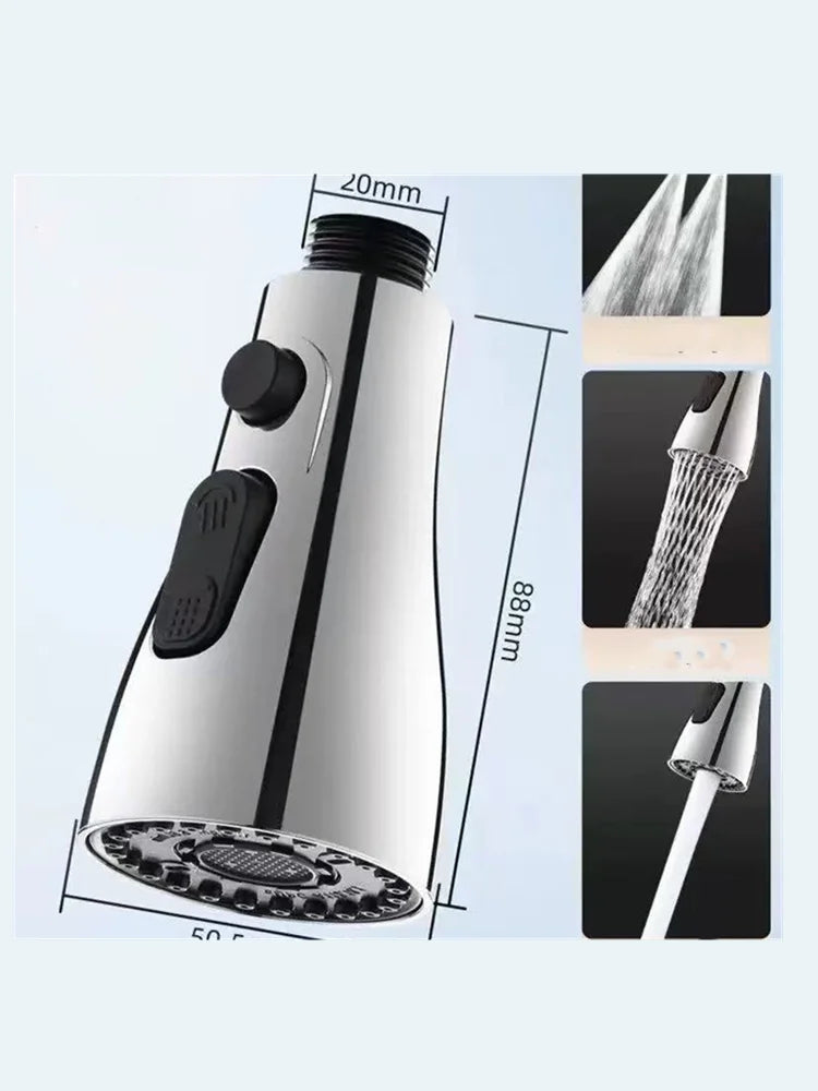 Faucet Filter Functions Kitchen Sink Shower Spray Sink Filter Tap Pull-Out Nozzle Bathroom Toilet Faucet Head Kitchen Faucet Pi-Mart