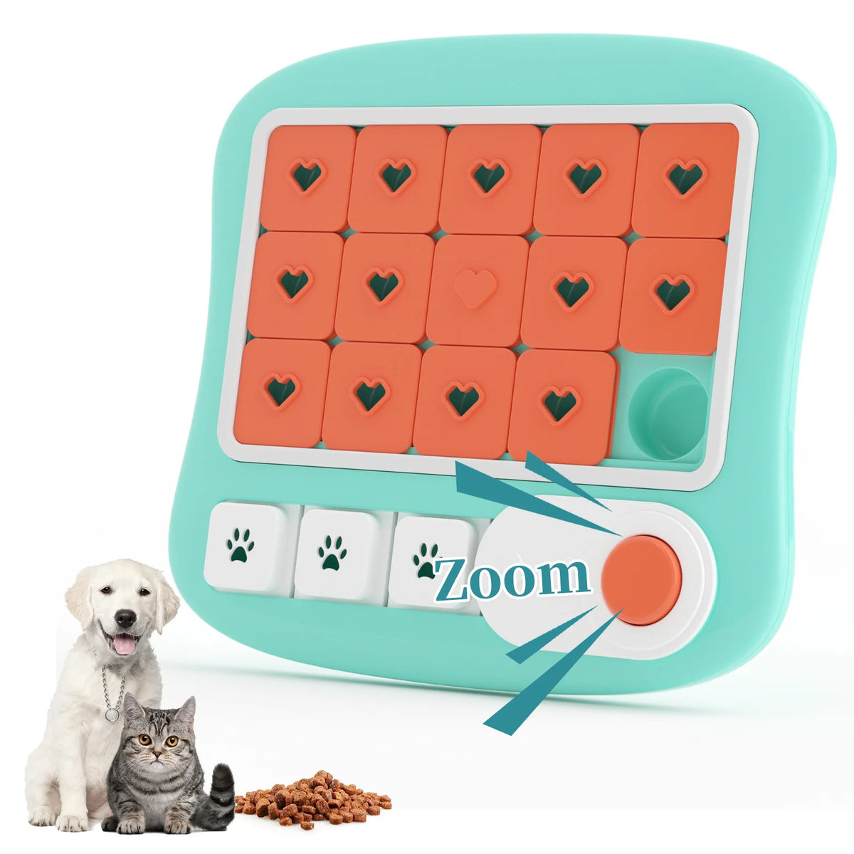 Dog Toys Slow Feeder Interactive Increase Puppy IQ Food Dispenser Slowly Eating NonSlip Bowl Pet Puzzle Cat Dogs Training Game Pi-Mart