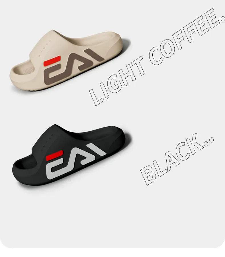 Extra-thick Sole Men Soft Air Cushion Casual Slippers EVA Sandals Fashion Flip Flops Outdoor Summer Seaside Beach Shoes Pi-Mart
