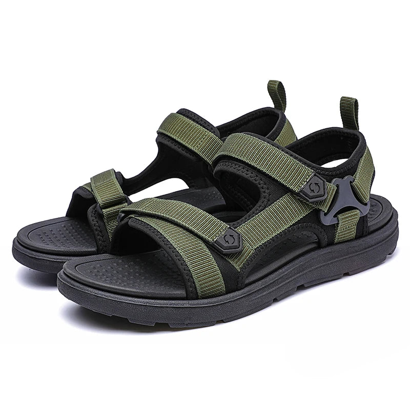 Summer Men Sandals Fashion Leisure Beach Holiday Sandals for Mens Lightweight Shoes New Outdoor Comfortable Casual Sandals Pi-Mart