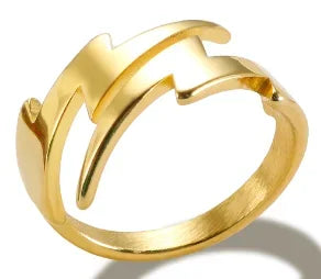 Stainless Steel Ring for Women Inlaid Zircon Rings Waterproof Romantic Fashion Jewelry Pi-Mart