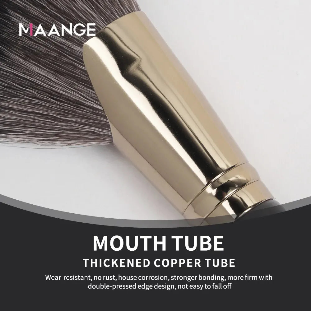 MAANGE Dense Blush Bronzer Brush Angled Makeup Brush Premium Brush Perfect For Face Contouring Highlighting For Creams Powders Tri Light Beauty