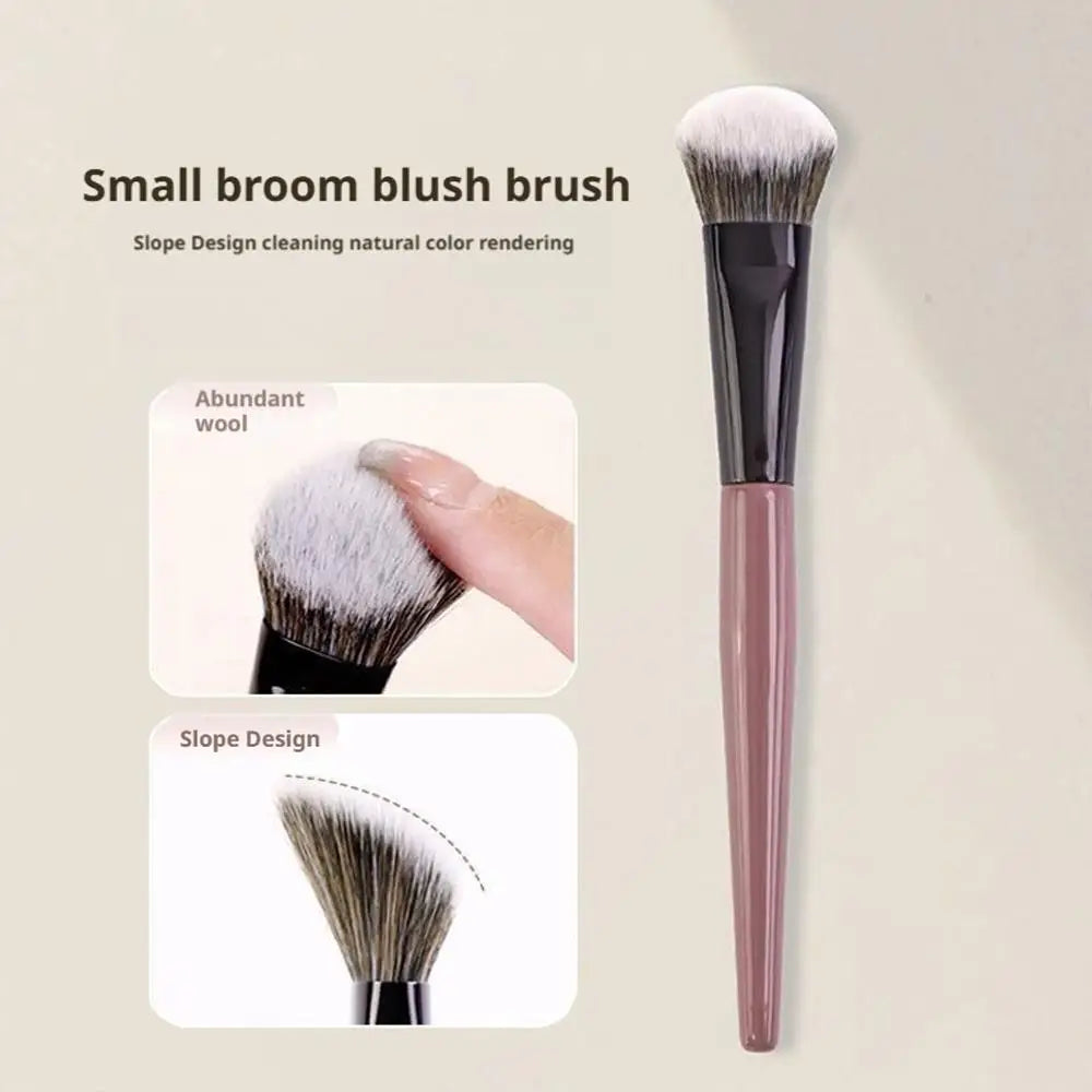 Powder Blusher Brush On Slope Surface Soft And Skin-friendly Fiber Hair Fashion Design Single Face Brush Makeup Tools Pi-Mart