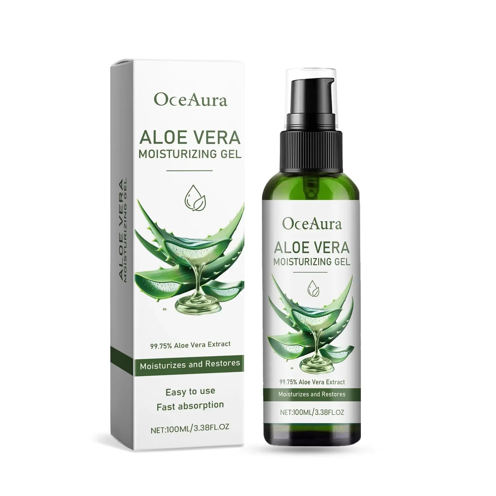 Aloe Vera Gel Pore Shrinking Oil Control Ance Remover Moisturizing Brighten Anti-Aging Facial Essence Beauty Skin Care Products Tri Light Beauty