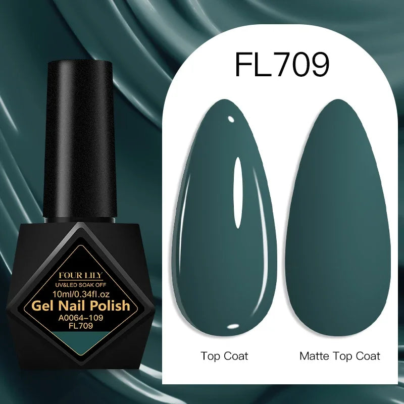 10ml Gel Nail Polish 162 Colors Nail Supplies Vernis Semi Permanent Nail Art Manicure Soak Off LED UV Gel Nail Varnishes Summer Tri Light Beauty