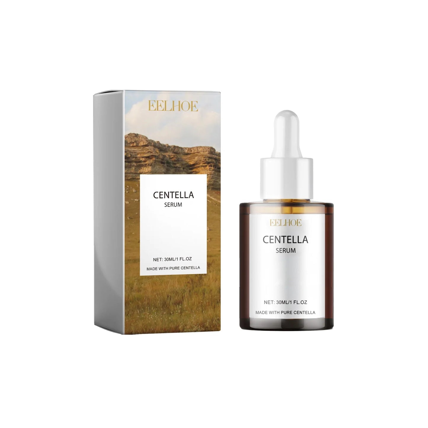 Centella Serum Nourish Improvement Dry Skin Smoothing Tightening Brightening Moisturizing Hyaluronic Acid Face Essence Skin Care Pi-Mart