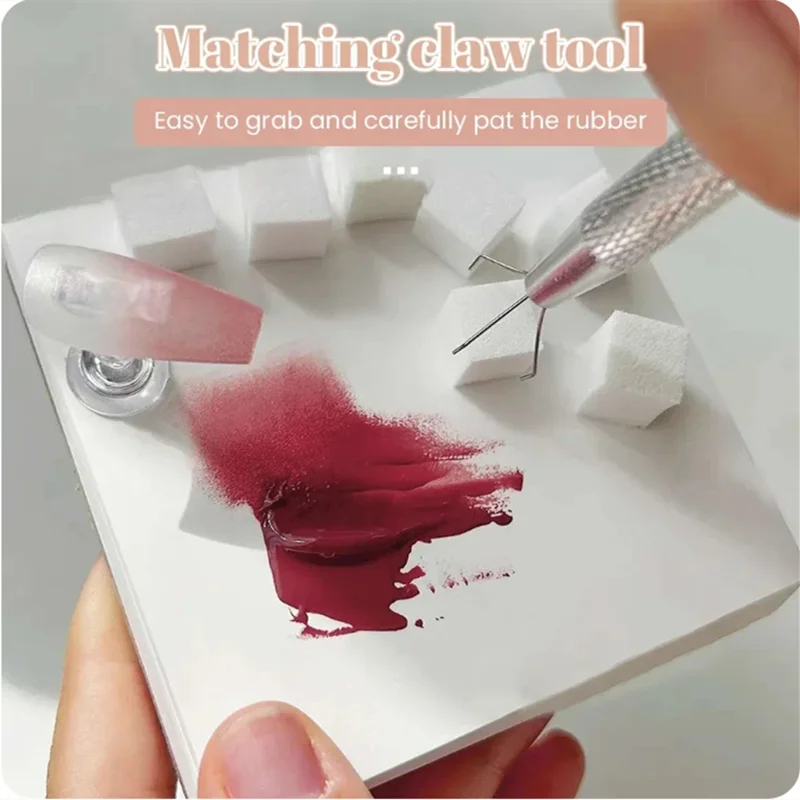 50/150pcs Sponge Gradient Nail Art Stamper Tools Gel Polish Color Gradient Brush Glitter Powder Dotting Pen For Manicure Tools Tri Light Beauty