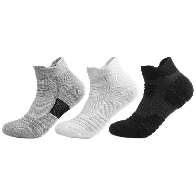 1/3 Pairs Anti-slip Football Socks Men Cotton Sock Short Long Tube Soccer Basketball Sport Socks Breathable Deodorous Sock 39-45 Pi-Mart