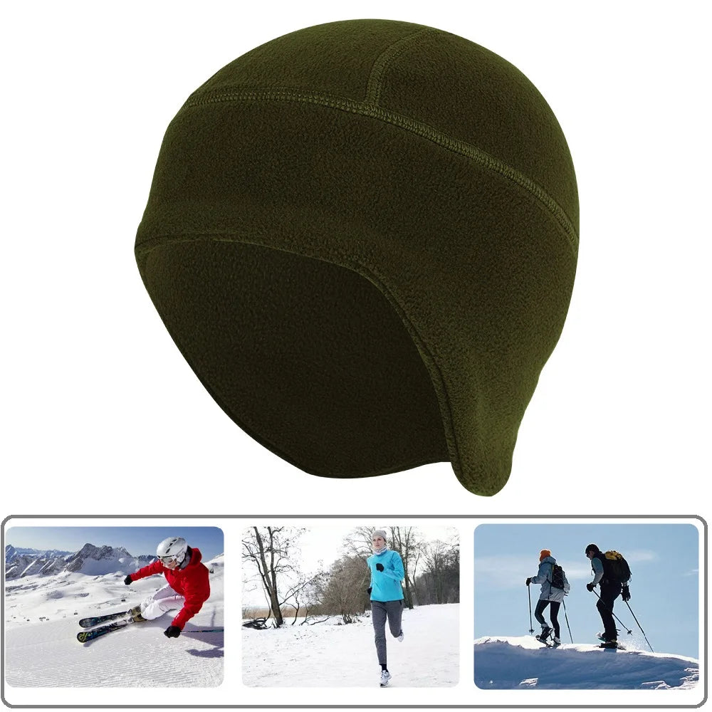 Waterproof Windproof Winter Warm Knit Beanie Fishing Hat Cap, Slouchy Soft Black Headwear Great for Winter Ski Walking Running Pi-Mart