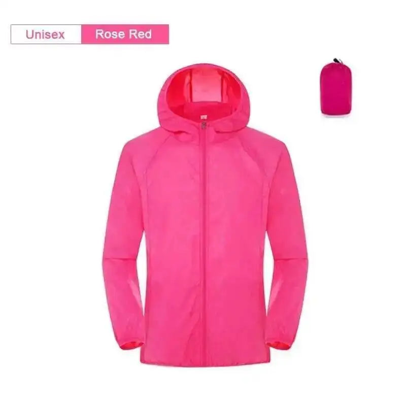 Fishing Rain Wind Breaker Coat For Men Women Waterproof Jacket Hiking Climbing Clothes Sun Protection Quick Dry Rain Coat Pi-Mart