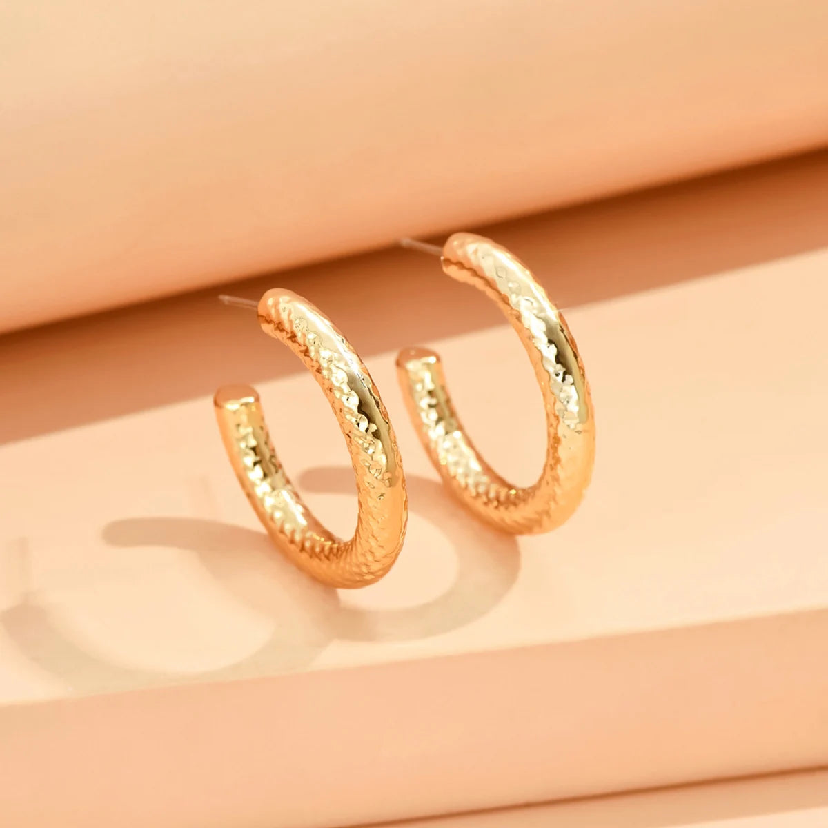 серьги Geometric Irregular Metallic Color Earrings for Women 2024 Minimalist Style Personality Earrings Trendy Jewelry Gift Pi-Mart