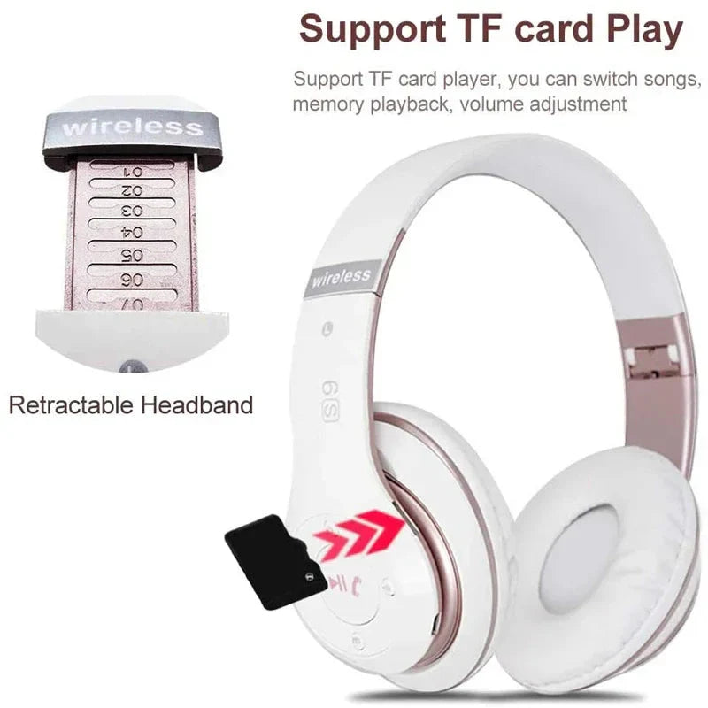 NNEOBA Wireless Noise Cancelling Headphone White LuxuryLifeWay Online Store