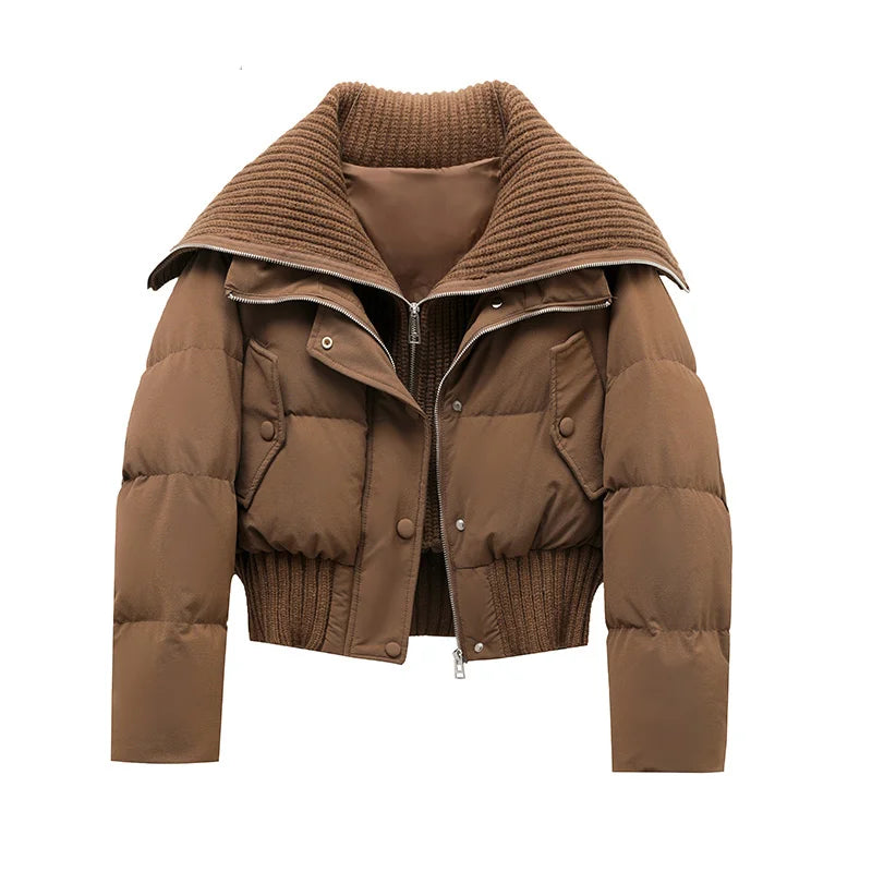 New Women Cotton Padded Jacket Winter Short Hooded Loose Cotton Coat Korean Women Parkas Coat Solid Outwear Women Puffer LadyShow.Store
