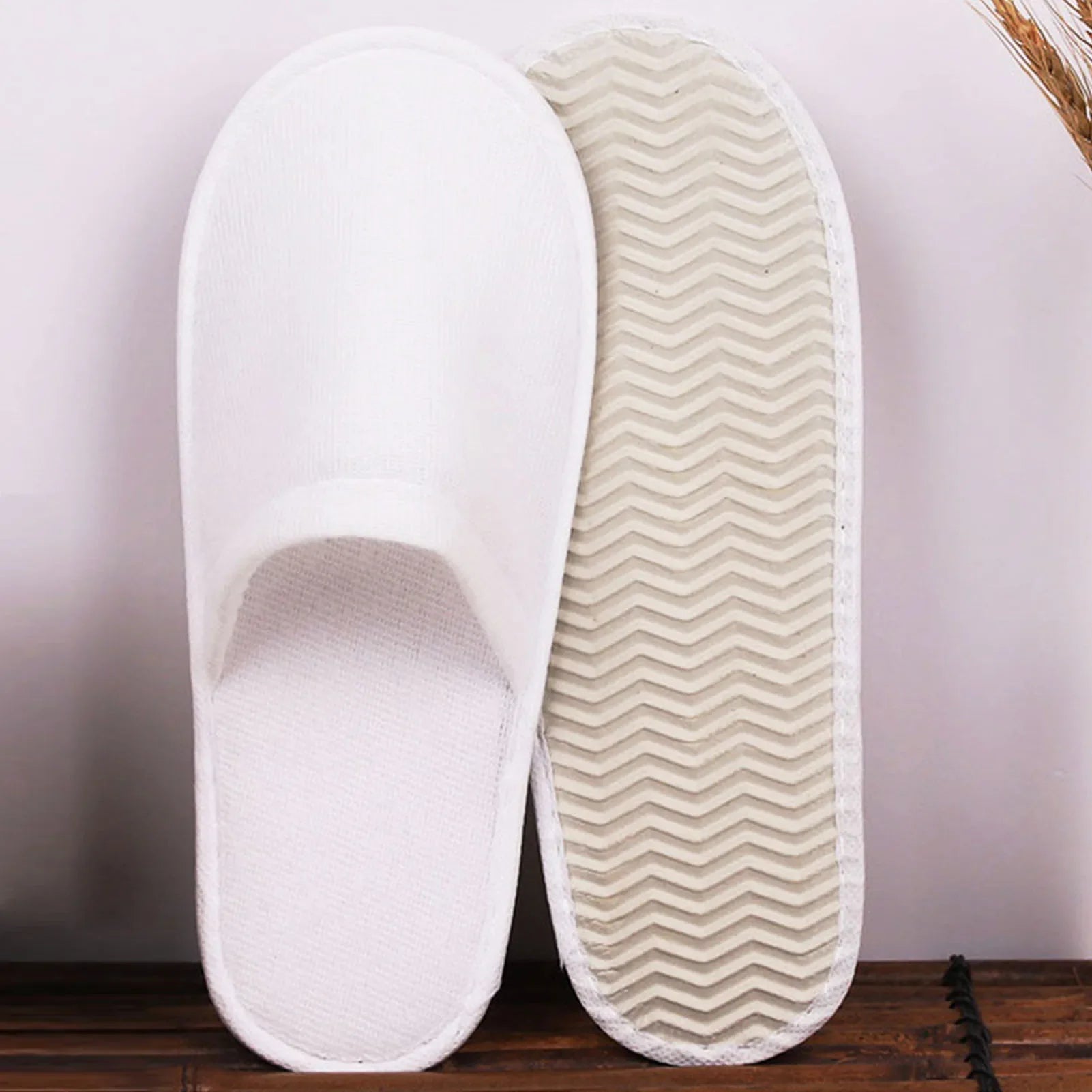 Portable Home Guest Slippers Comfortable to Wear Thickened Slippers for Home and Travel Guests Use LadyShow.Store