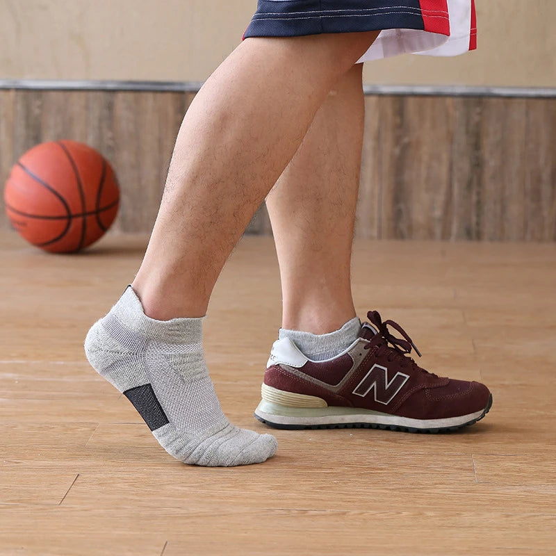 1/3 Pairs Anti-slip Football Socks Men Cotton Sock Short Long Tube Soccer Basketball Sport Socks Breathable Deodorous Sock 39-45 Pi-Mart