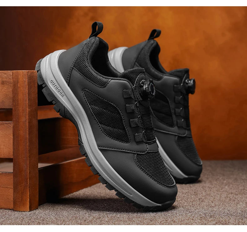 Men'S Spring And Autumn Sports Shoes Rotating Buckle Comfortable And Non Slip Hiking Sports Shoes Plus Size Men'S Shoes 39-48 Pi-Mart