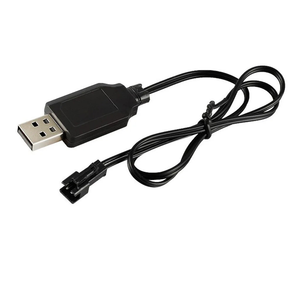 RC Usb Charger Cable For 3.7V Lithium Battery Charger SM-2P Charging Cable Car Aircraft Helicopter Toys Accessories Pi-Mart