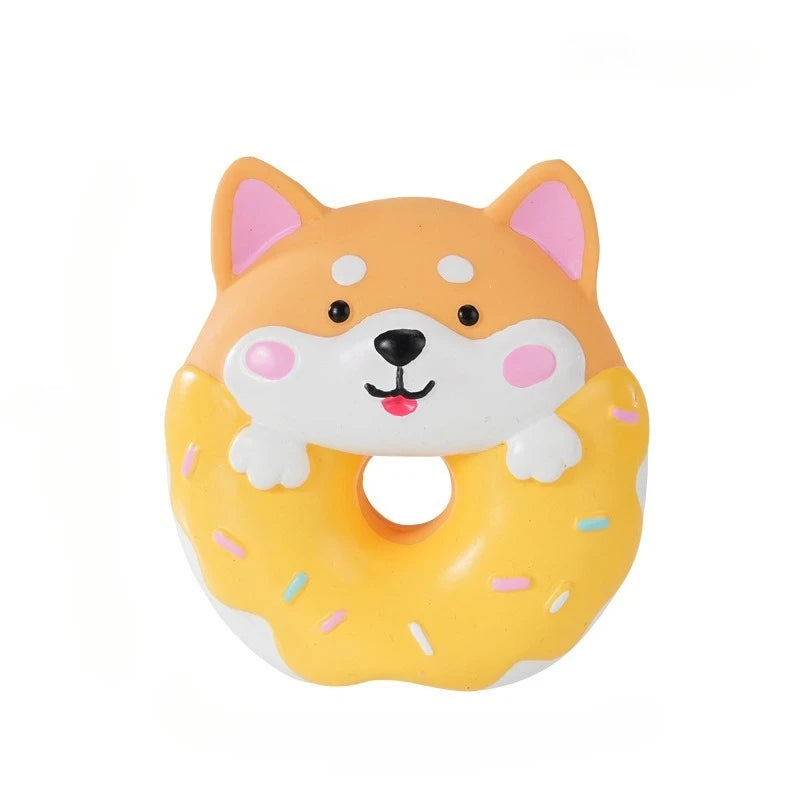 Pet Interactive Toy for Dog Cat Screaming Rubber Chicken Cartoon Animals Toy for Dogs Latex Squeak Chew Training Pet Products Pi-Mart