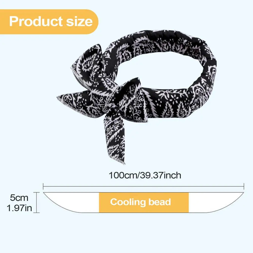 Pet Cooling Scarf Cute Dog Cooling Bandana Adjustable Fast Cooling Cat Cooling Ice Scarf Reusable Cat Collar Pet supplies Pi-Mart