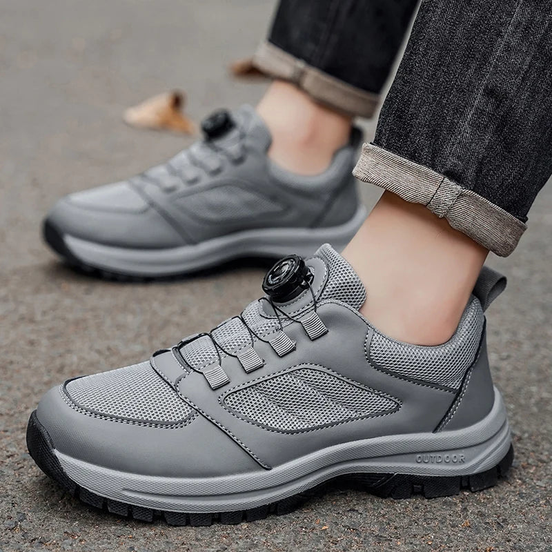 Men'S Spring And Autumn Sports Shoes Rotating Buckle Comfortable And Non Slip Hiking Sports Shoes Plus Size Men'S Shoes 39-48 Pi-Mart
