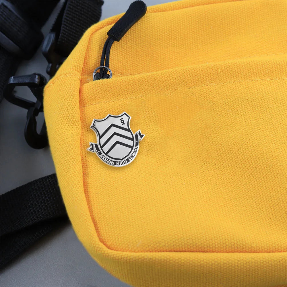 Persona 5 Shujin High School Emblem Enamel Brooch Anime Gaming Collectibles Badge Backpack Clothing Accessories Gamer Gift Pi-Mart