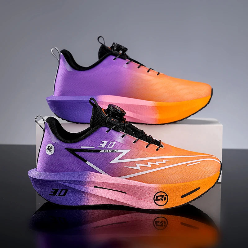 2026 Running Shoes Carbon Board Marathon Men Sports Breathable Lightweight Women's Comfy Athletic Antiskid Sneakers Casual New Pi-Mart