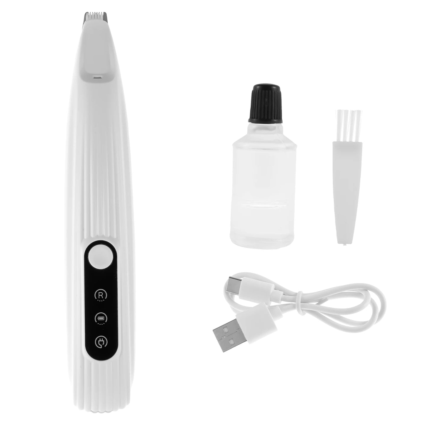 Pet Dog Paw Trimmer with LED Light Low Noise Shaver High-Speed Waterproof Dog Cat Hair Trimmer Clippers Cordless Grooming Tool Pi-Mart