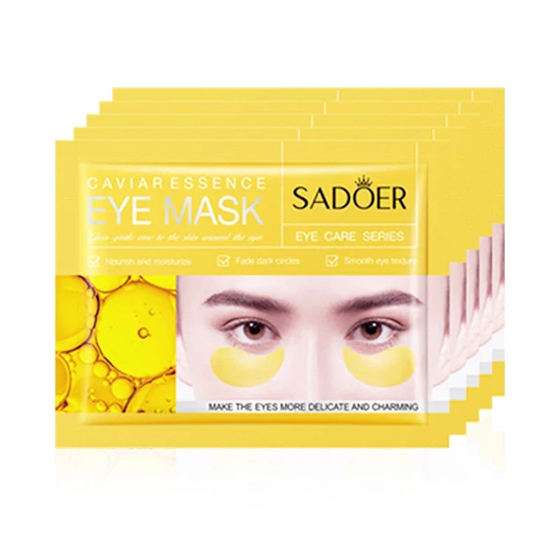 5/10/20 Pairs SADOER Crystal Collagen Eye Mask Anti Dark Circles Removal Eyes Bags Moisturizing Eye Patches for Eyes Skin Care Tri Light Beauty