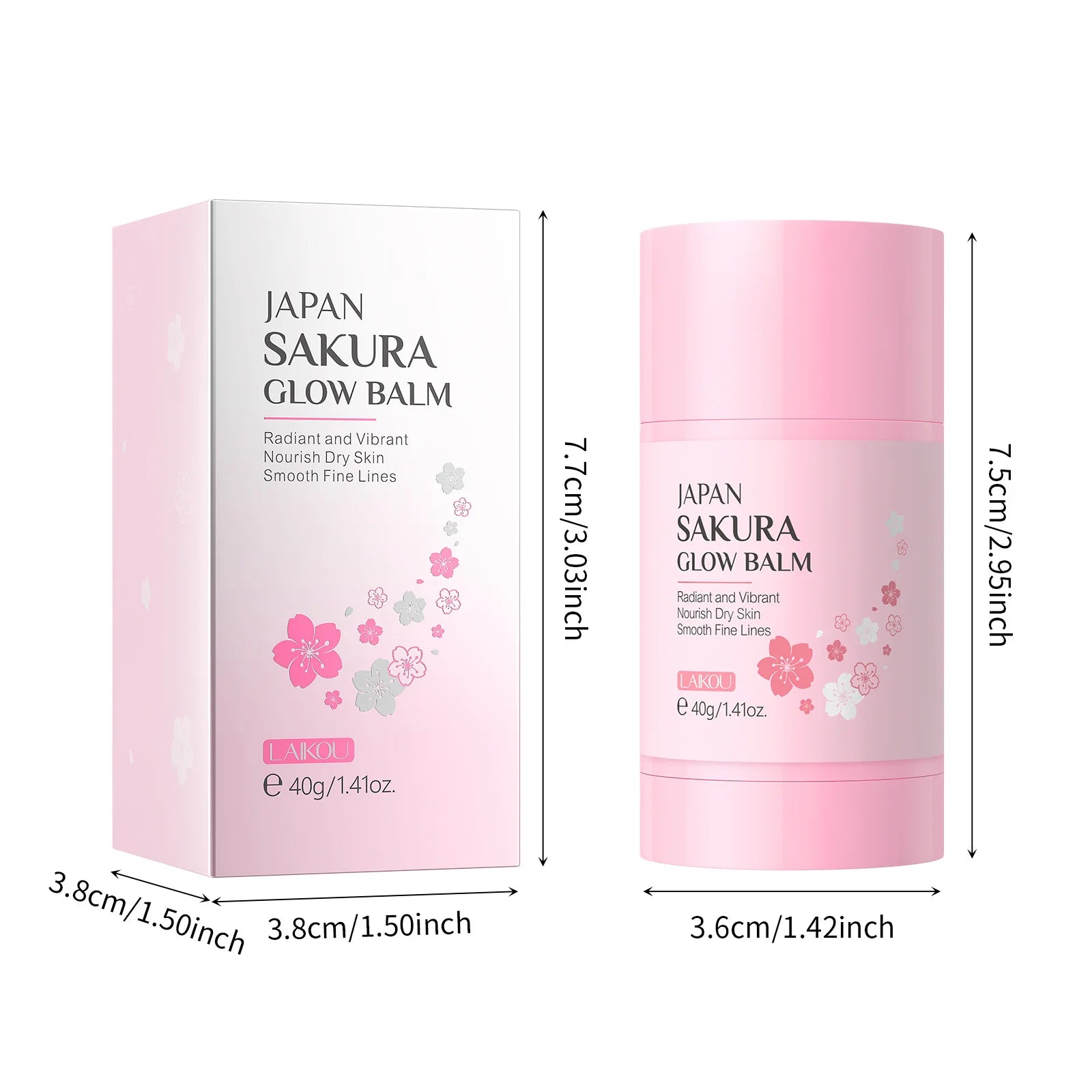 Sakura Solid Face Mask Stick Deep Cleaning Green Tea Facial Mask Reduces Blackhead Pores Oil Control Moisturizing Mud Mask 40g Pi-Mart