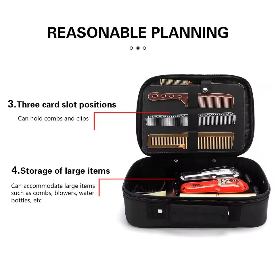 Salon Barber Tool Storage Bag Scissor Bag Beauty Carrying Case Portable Makeup Box Beauty and Hair Products Sorting Bag Tri Light Beauty