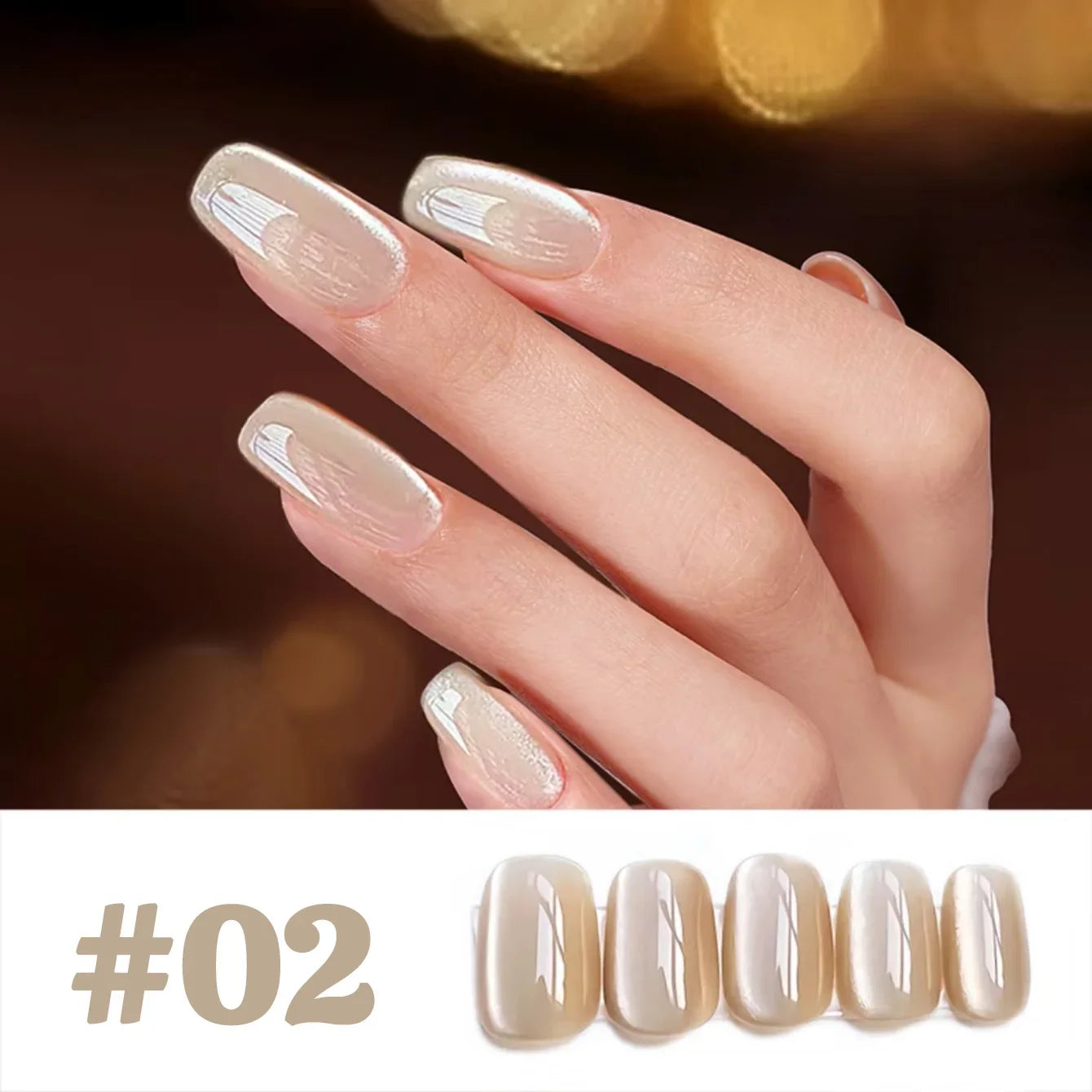 1-12pcs WS Hot Style Non-gray Universal White Cat Eye Gel Nail Polish Super Flash White Glass Bead Nail Art Nail Suppies Tri Light Beauty
