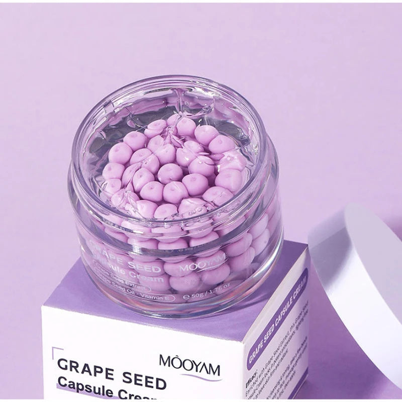 Korean Care Capsule Face Cream With Centella & Astaxanthin, Grape Seed Antioxidant Moisturizer, Soothing Barrier Care Skincare Pi-Mart