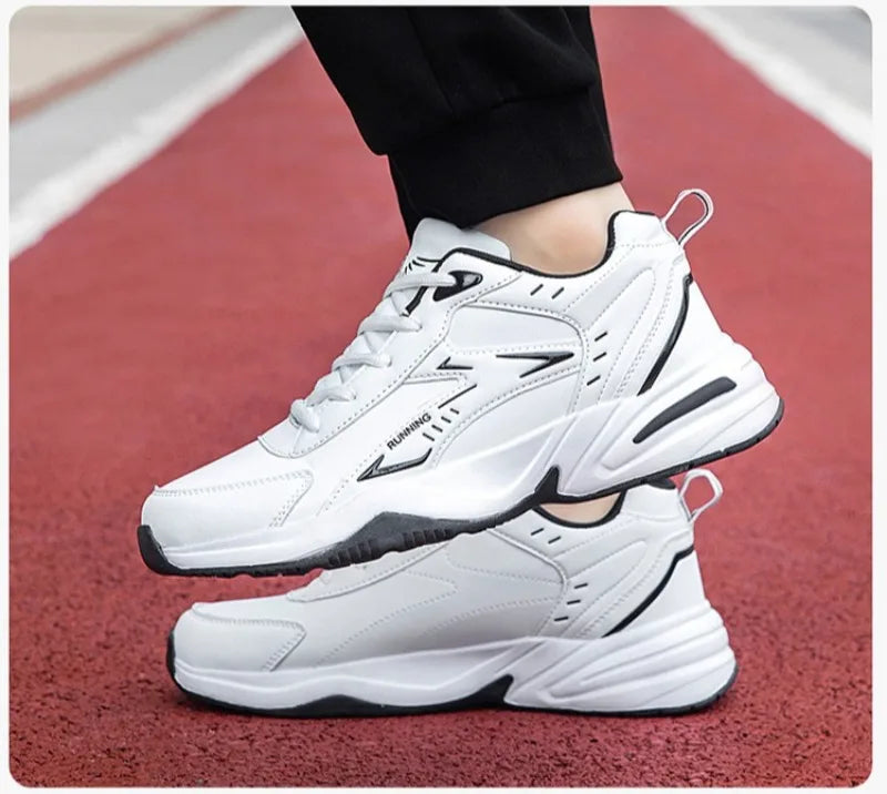 Autumn New Men Microfber Running Shoes Luxury Brand Men Shoes School Student Air-cushion Sneakers Fashion Man Casual Shoes 35-48 Pi-Mart