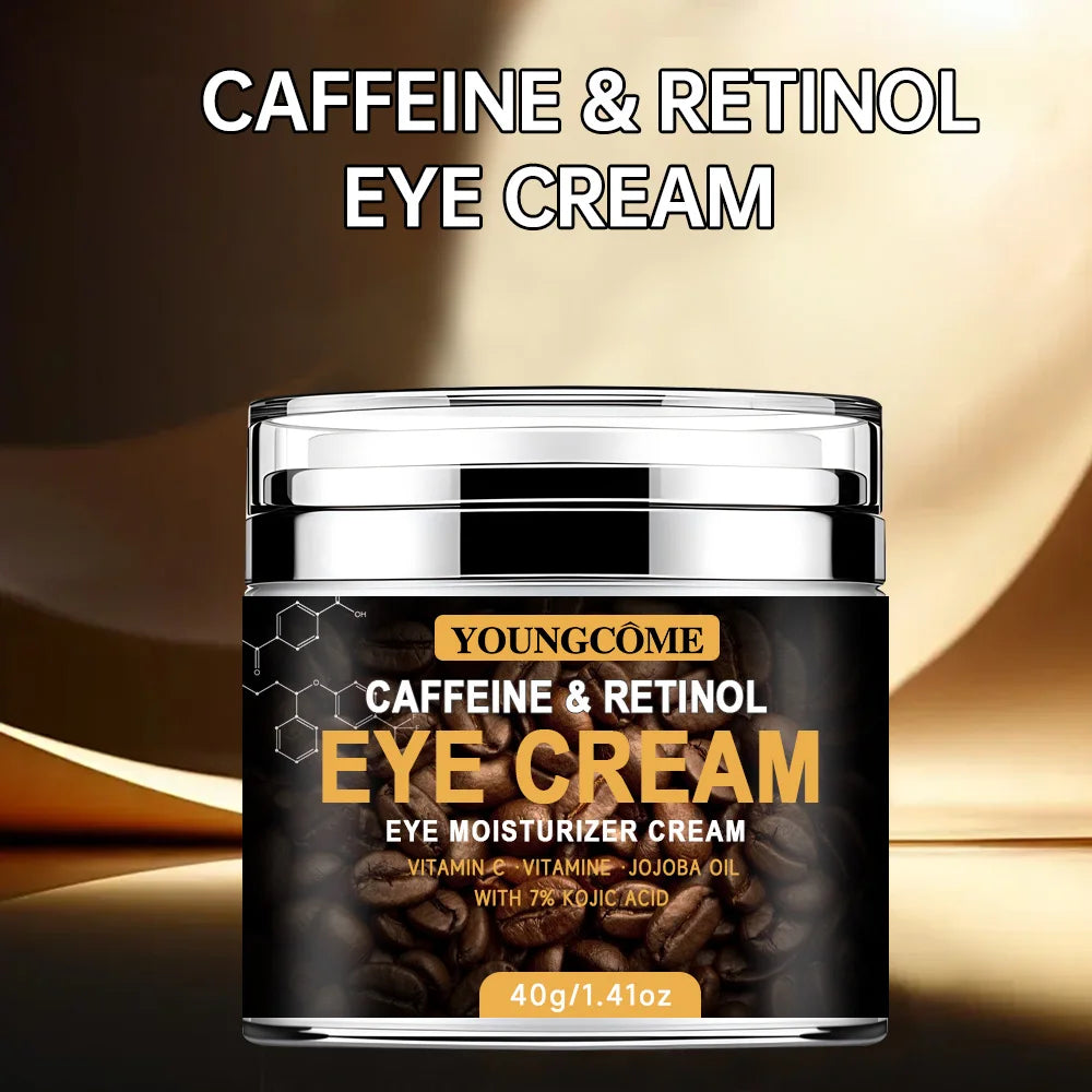 Caffeine Eye Cream Fade Dark Circles Eye Cream Firming Removal Puffiness Moisturizing Lightening  Anti-aging Eye Cream Pi-Mart