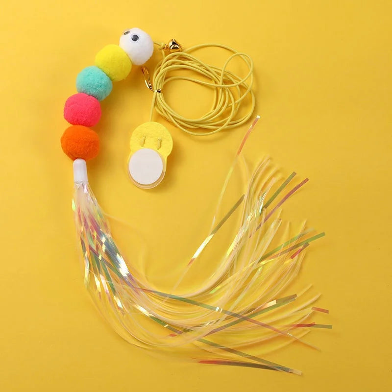 Interactive Cat Toy Hanging Simulation Cat Toy Funny Self-hey Interactive Toy for Kitten Playing Teaser Wand Toy Cat Supplies Pi-Mart