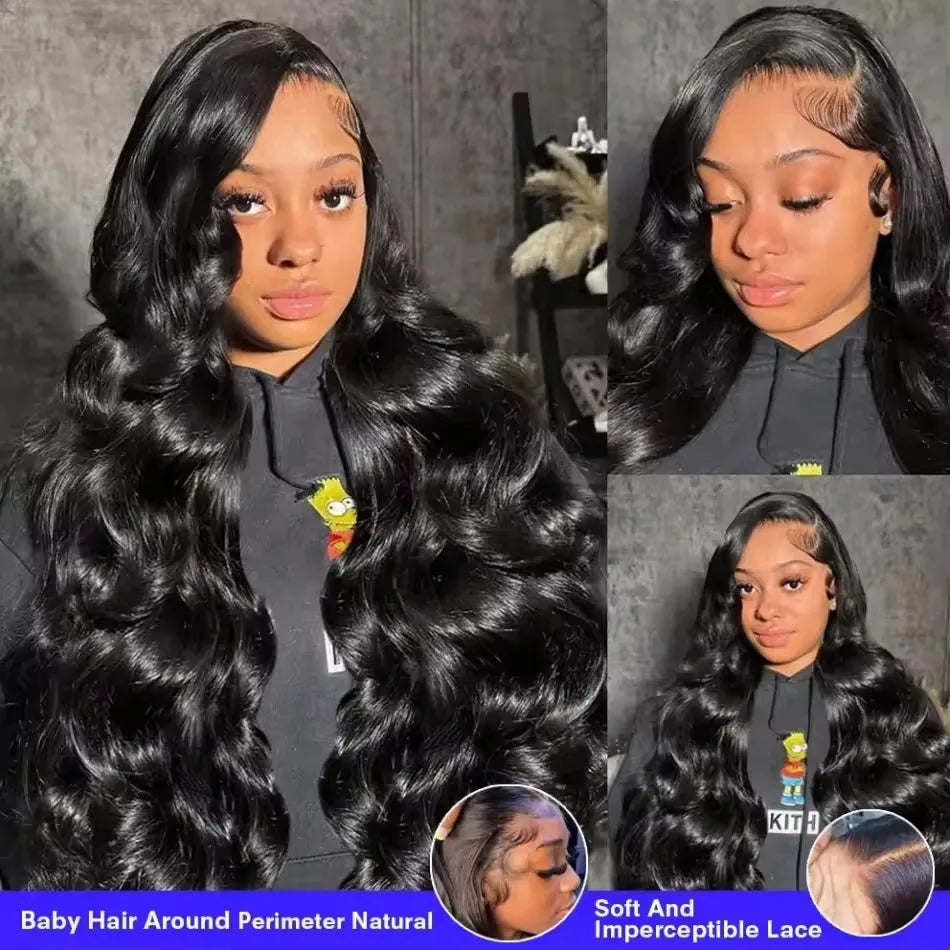 13x4 13x6 HD Body Wave Lace Front Wig 40 Inch Lace Frontal Wigs Lace Frontal Brazilian Wigs Human Hair Wigs Lace Front For Women LadyShow.Store