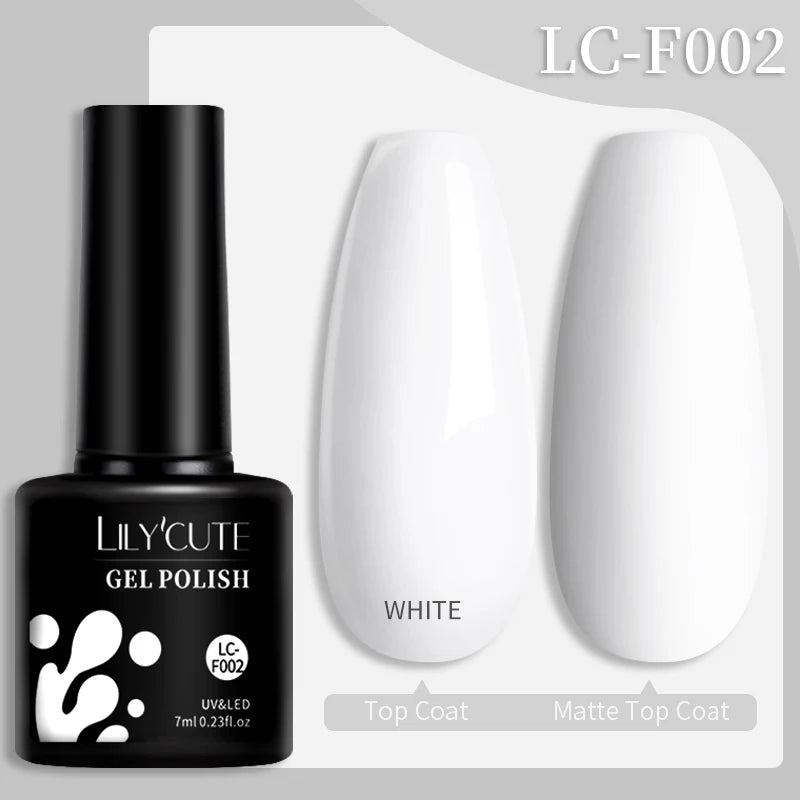 LILYCUTE 7ML Jelly Amber Gel Nail Polish Brown Crystal Translucent Dull Color Nail Art Gel Semi Permanent UV Gel Polish Varnish Tri Light Beauty