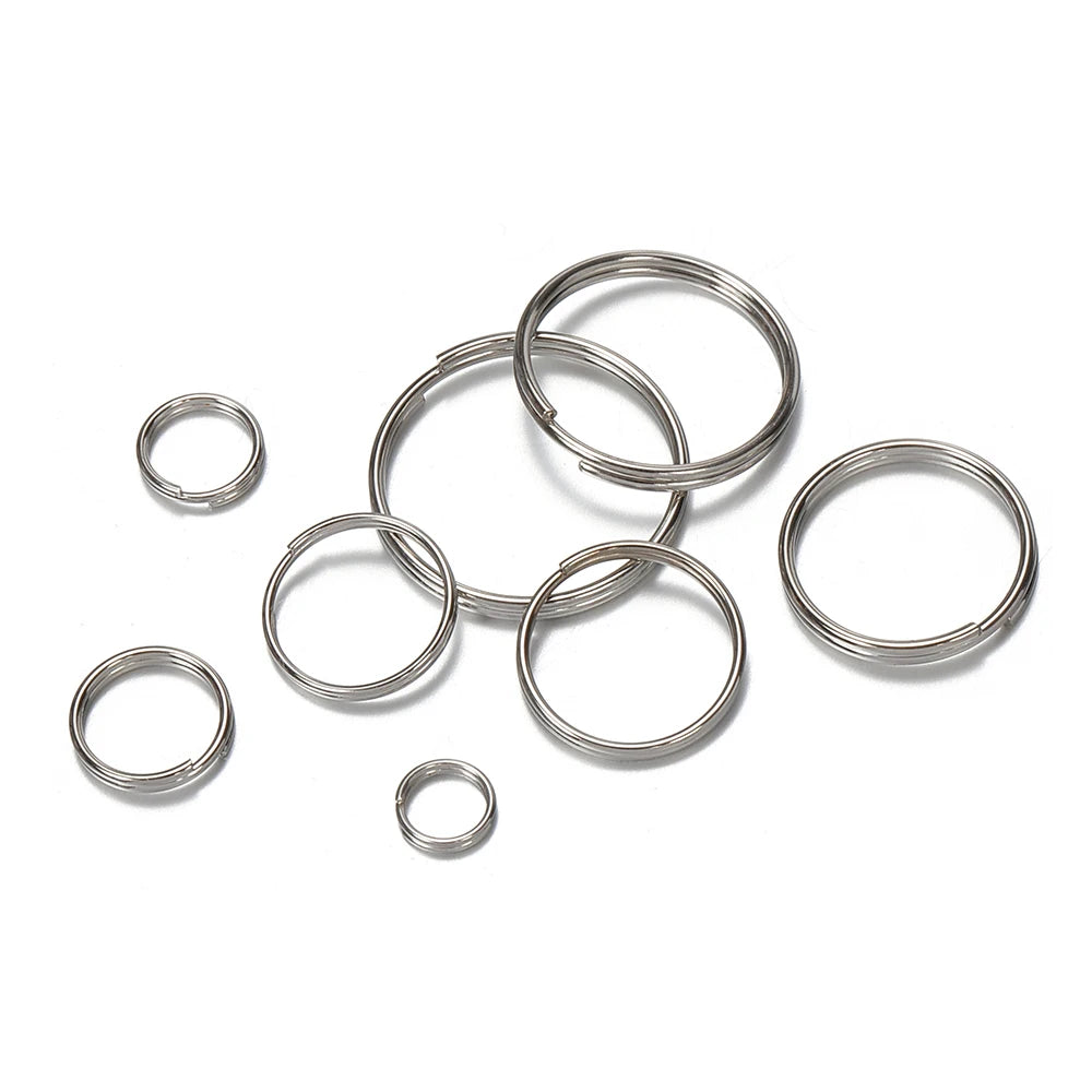 50pcs Key Ring Connector for DIY Keychain Making Findings Pi-Mart