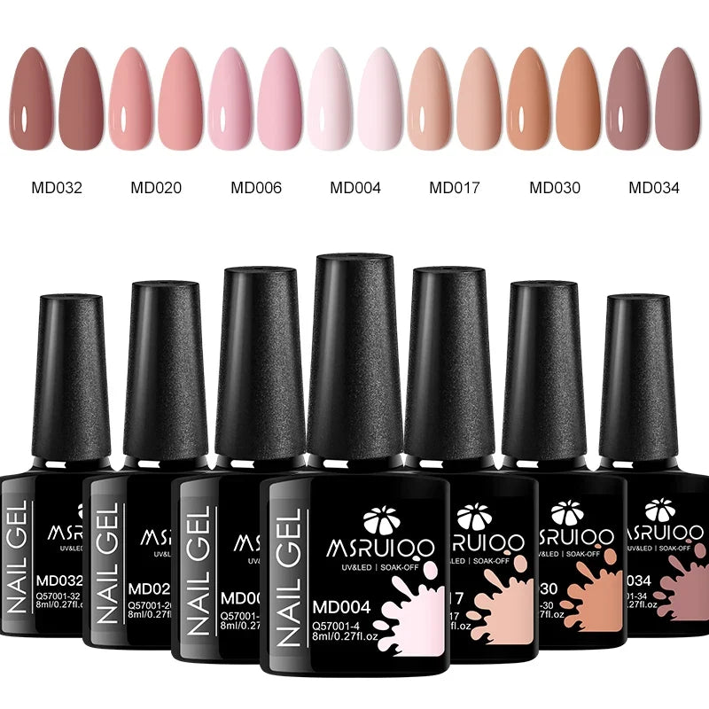 7pc Nail Gel Polish Set DIY Nail Art Design All For Decoration Soak Off UV Gel Long Lasting Manicure Painting Gel Vernis Kits Tri Light Beauty