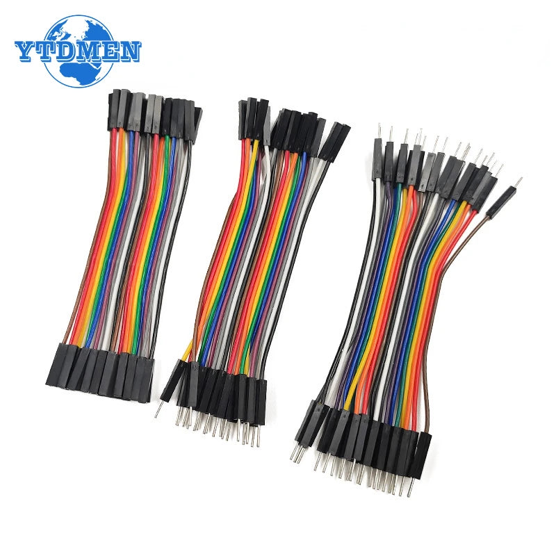 20Pin Dupont Line Male To Male Female To Female Male To FeMale Jumper Wire Cable 10cm 20cm 30cm for Arduino DIY KIT Pi-Mart