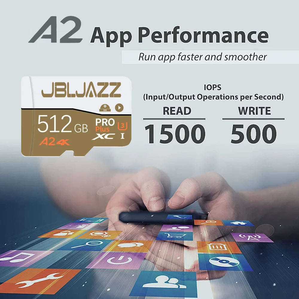 Micro TF SD Card Ultra SD Memory Card 64GB 256GB 512GB 128GB MicroSD U3 A2 4K TF Flash Cards for Xiaomi Phone Camera Table PC Pi-Mart