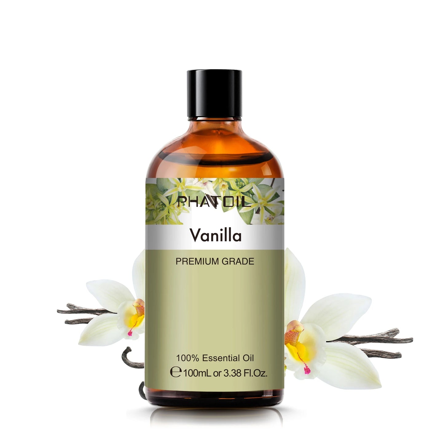 100ML Pure Natural Essential Oils Diffuser for Skin Care Rose Orange Lemon Lavender Rose Geranium Chamomile Avocado Aroma Oil Pi-Mart