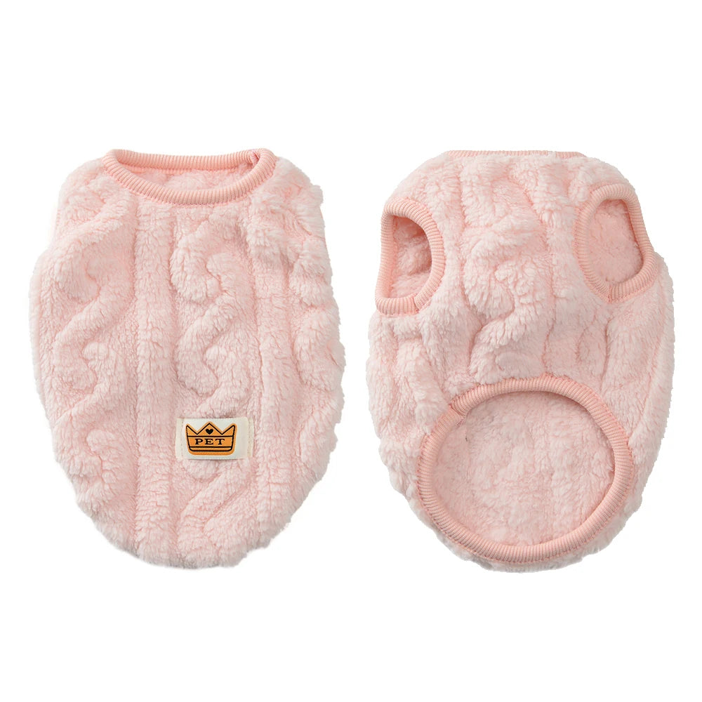 Soft Cozy Cat Clothes Autumn Winter Warm Fleece Sweatshirt for Small Dogs Puppy Kitten Jacket Coat Pet Sphynx Costume Sweater Pi-Mart