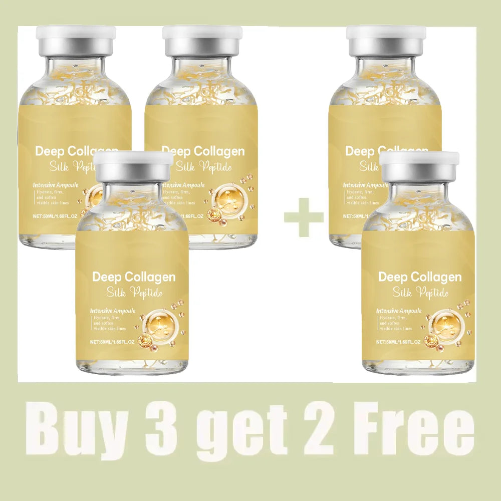 Silk Peptide Ampoule | Anti-Aging Serum with Collagen & 30 Peptide Complex for Intensive Lifting, Skin Tightening & Firming Pi-Mart