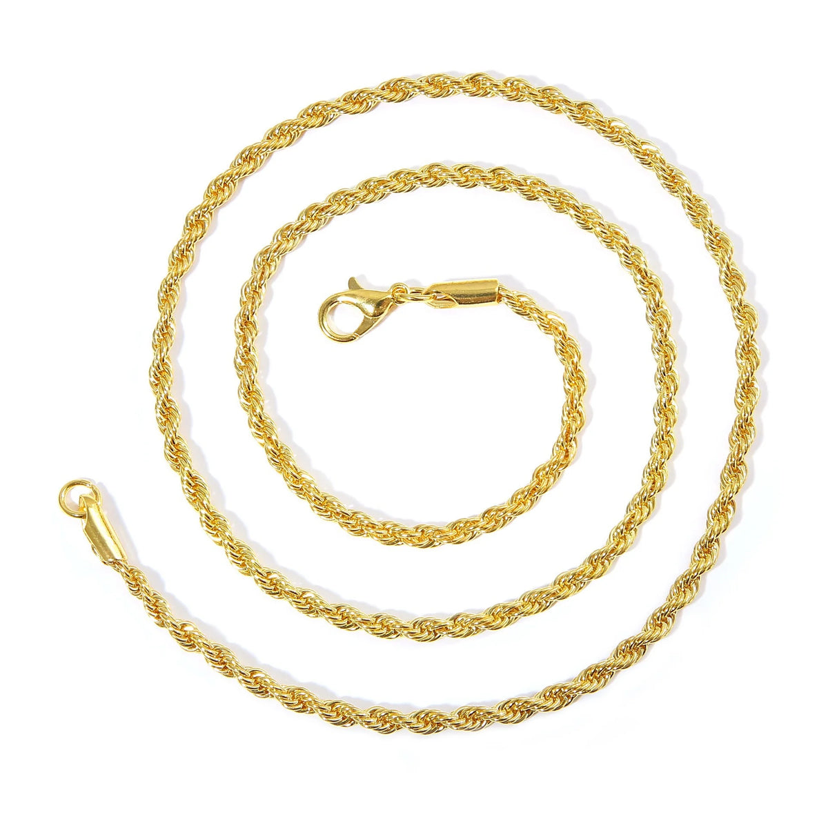 New Simple Classic Rope Chain for Men Women Necklace Casual Punk Stainless Steel Figaro Twisted Cuban Chain Necklace Jewelry Pi-Mart