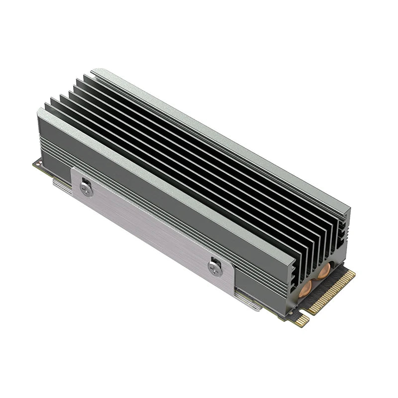 TEUCER M.2 NVMe 2280 SSD Heatsink Dual Copper Tube High Efficiency Radiator with Double-sided SSD Thermal Pad Pi-Mart