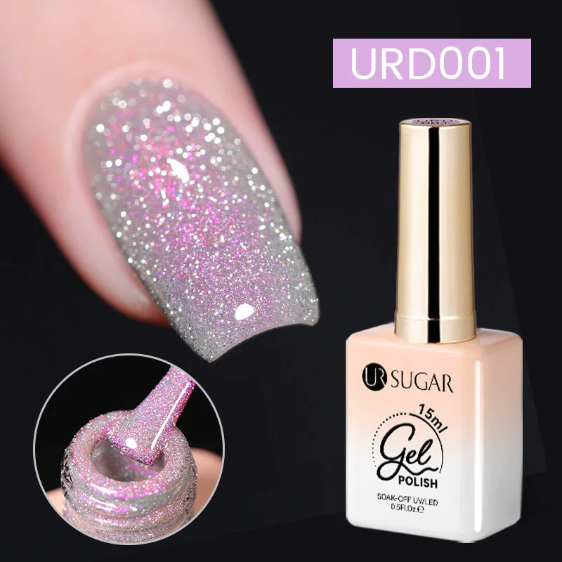 UR SUGAR 15ml Jelly Milky White Translucent Color Gel Polish Semi Permanent UV Gel Nail Art Soak Off Gel Varnish Latest Fashion Tri Light Beauty