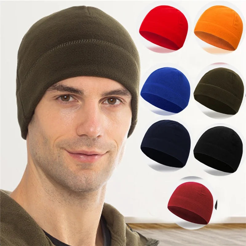 Outdoor Fleece Sports Hat Fishing Cycling Hunting Military Tactical Cap Men Women Warm Windproof Winter Cap Camping Hiking Caps Pi-Mart