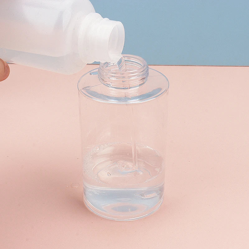 1 Pcs Refillable Bottles Push-type Bottling Empty Pump Dispenser Bottle for Nail Polish and Makeup Remover Bottle Packaging Tri Light Beauty