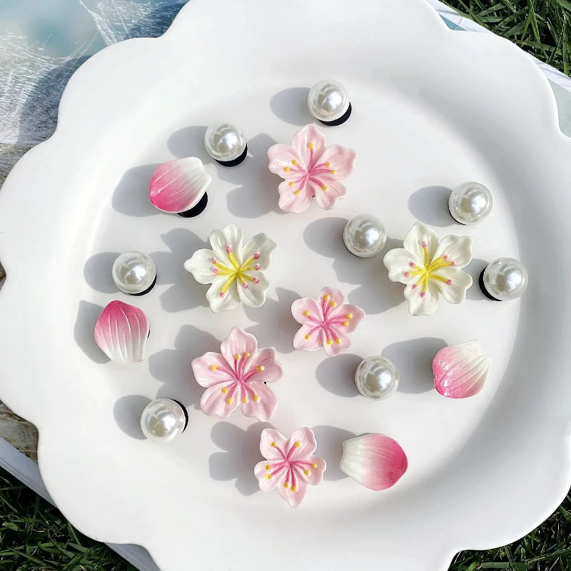 Hot Fashion Shoe Charms for Creative Branches and Flowers Clogs Shoe Buckle Cute Shoe Accessories Decoration for Girls Gift Pi-Mart